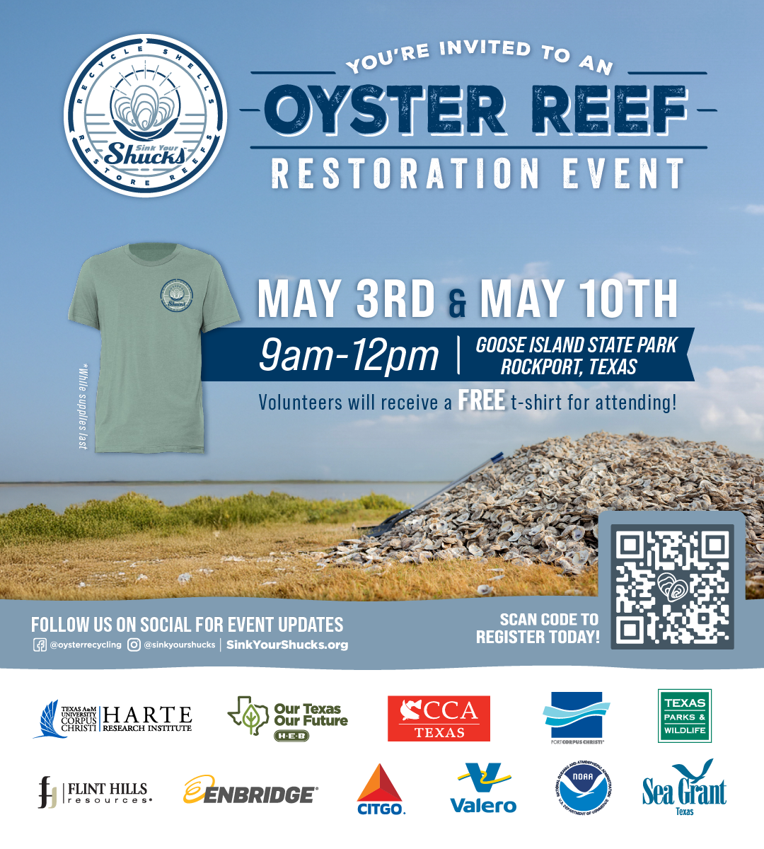 Sink Your Shucks oyster recycling events