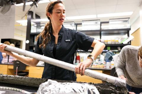 oyster core sampling