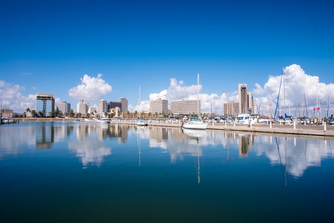 downtown Corpus Christi TX harbor